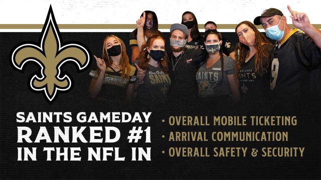 New Orleans Saints rank No. 1 in Mobile Ticketing and Safety and Security in 2020 Season